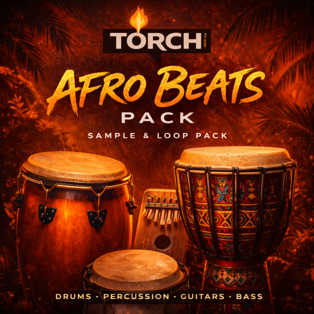 TORCH Afro Beats sample and loop pack cover.