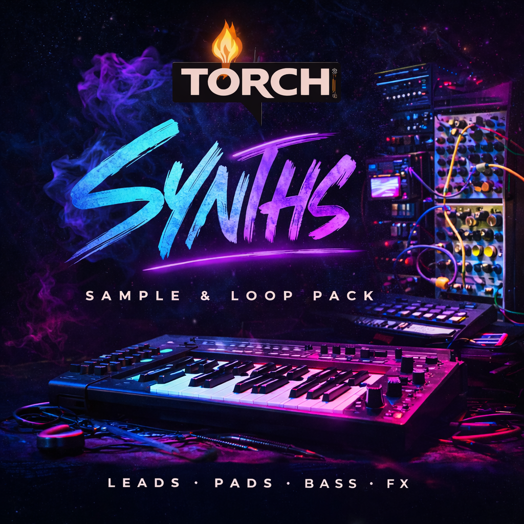 TORCH Synths sample and loop pack cover.